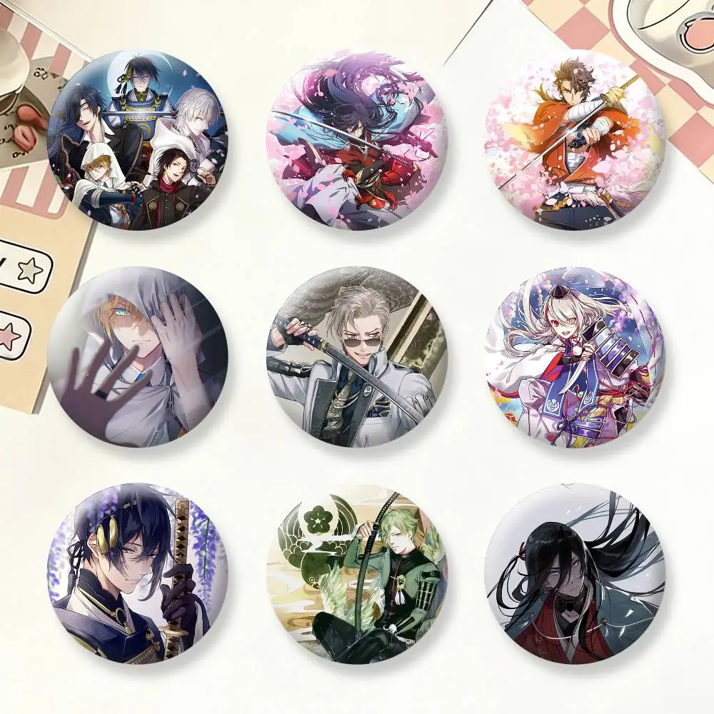 

T-Touken Ranbu-ONLINE Button Pins Backpack Clothing Decor Brooch Badge Jewelry Gifts for Kids