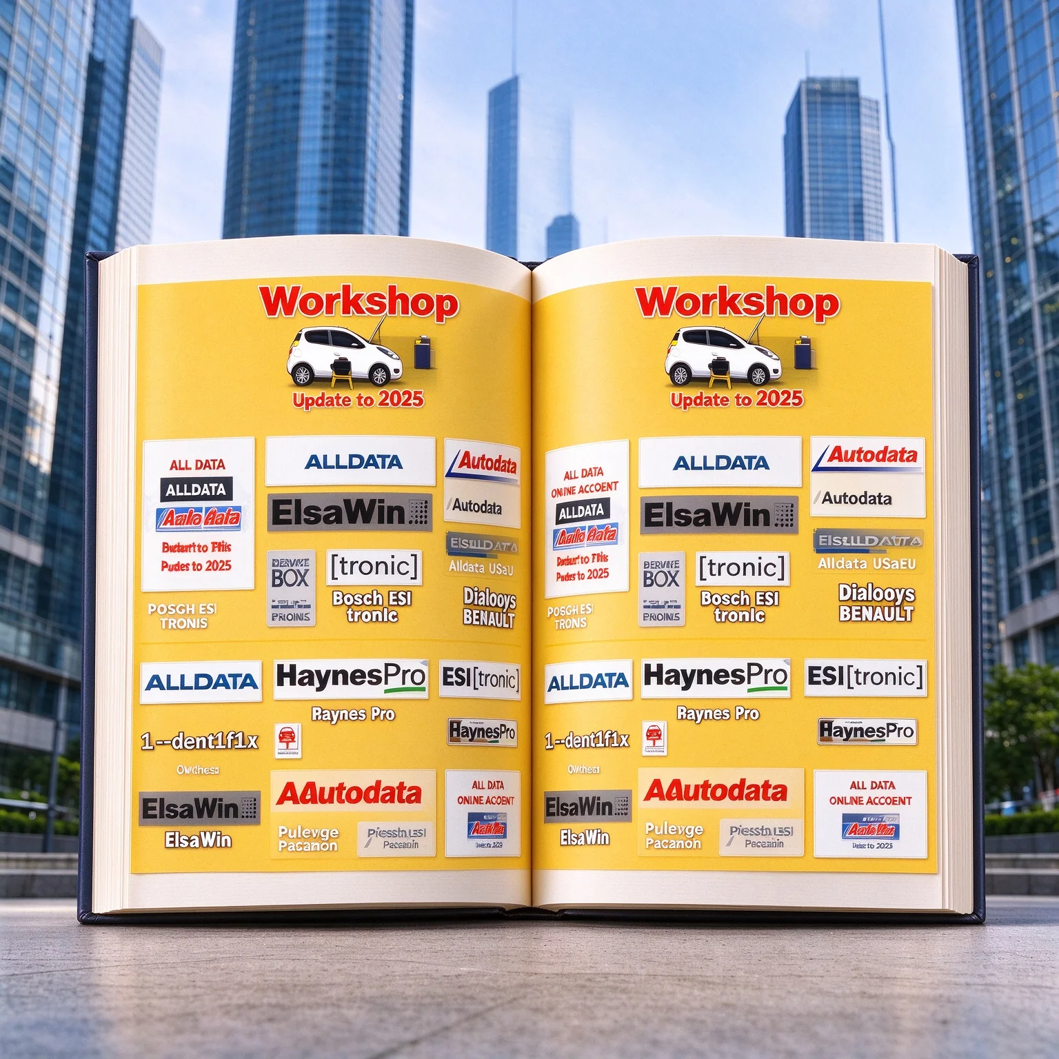 2025 for Alldata Auto-data Newest Car Repair Software for Auto Data All Data Hay-nes PRO Support Mobile/PC