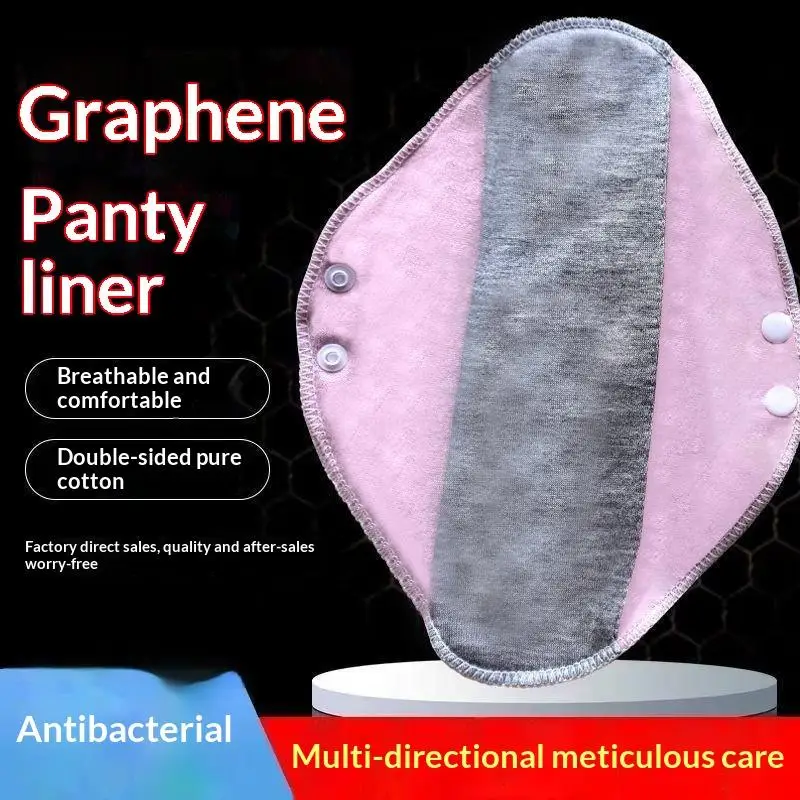 4Pcs Leak-Proof & Waterproof Washable Incontinence Pads with Graphene Aseptic Technology for Elderly Care..~