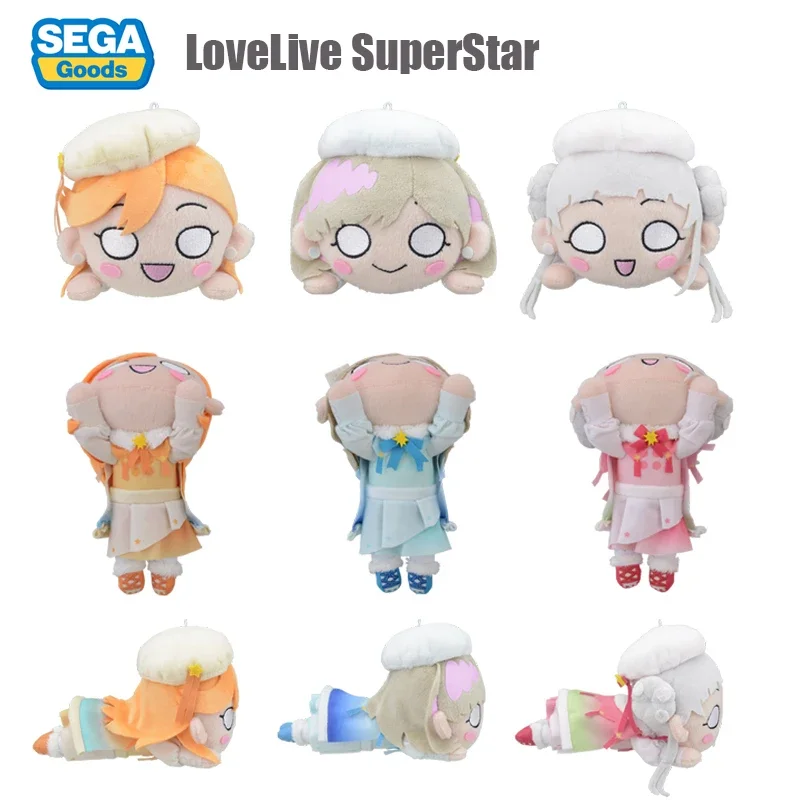 

In Stock Original SEGA Lovelive Superstar Doll Fufu Tang Keke Arashi Chisato Plush Toy 13Cm Anime Collection Toys for Kids Gift