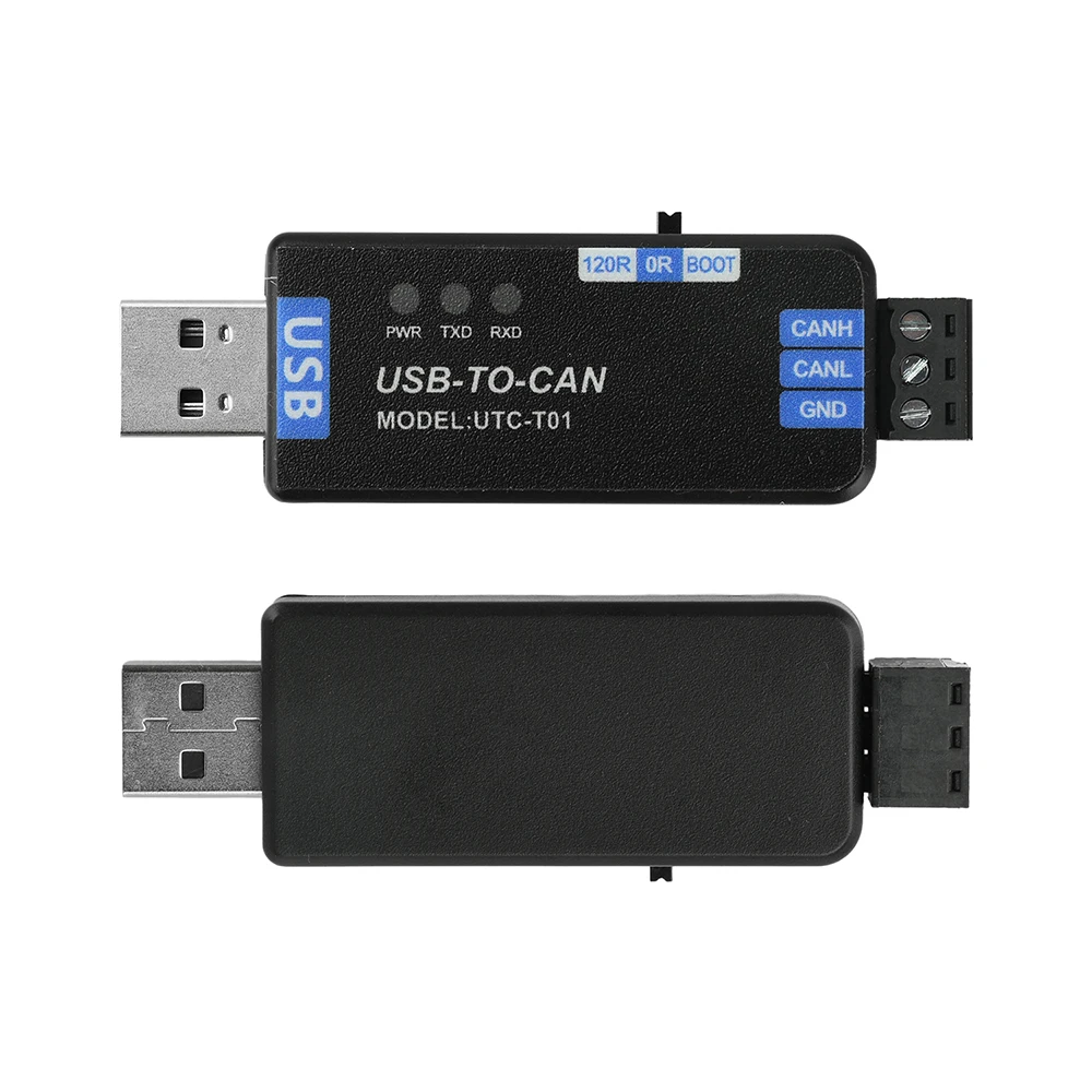USB naar CAN Bus Converter Adapter PCAN Firmware-versie USB naar CAN Communicatie-analyzer voor industriële netwerktestontwikkeling