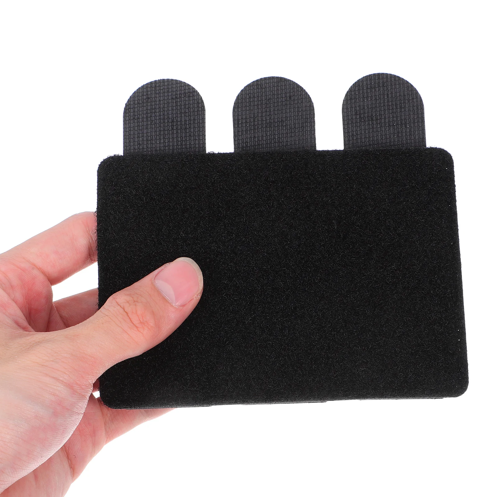 

1PC Outdoor Badge Sticker Board Removable Replaceable Portable Patch Holder Panel Black Frosty Noodles Storage Display Stand