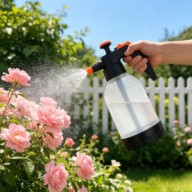 Pulverizador de Pressão de Ar Portátil 1.2L para Lavagem de Carros, Jardinagem e Limpeza Doméstica