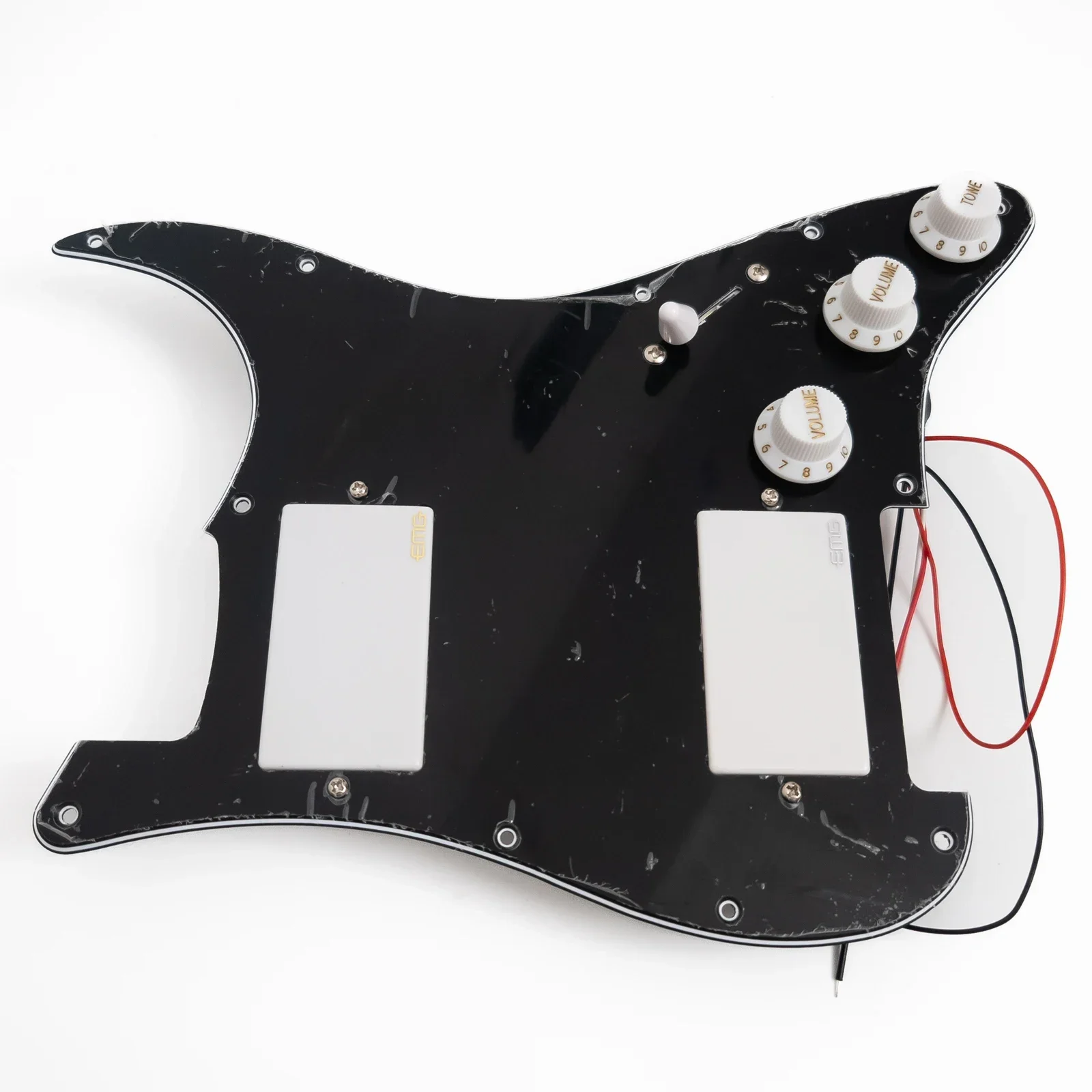 HH Prewired Loaded Guitar Pickguard Set with Active Humbucker Pickups for ST Style Electric Guitar Replacement view 4