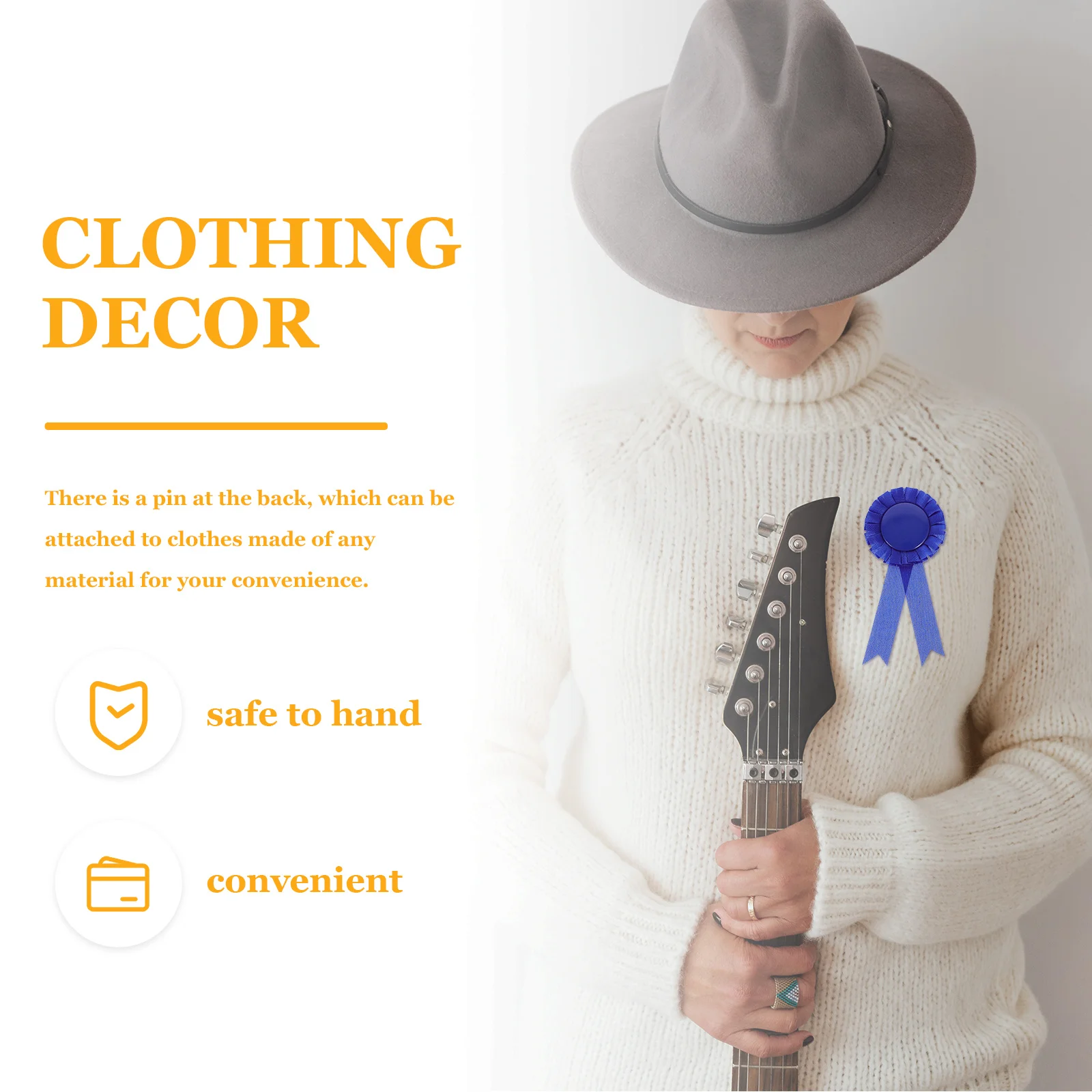 JOINPAYA 20pcs Blank Ribbon Badges Brooch Medal Awards Birthday Decor Round Tinplate Craft Supplies