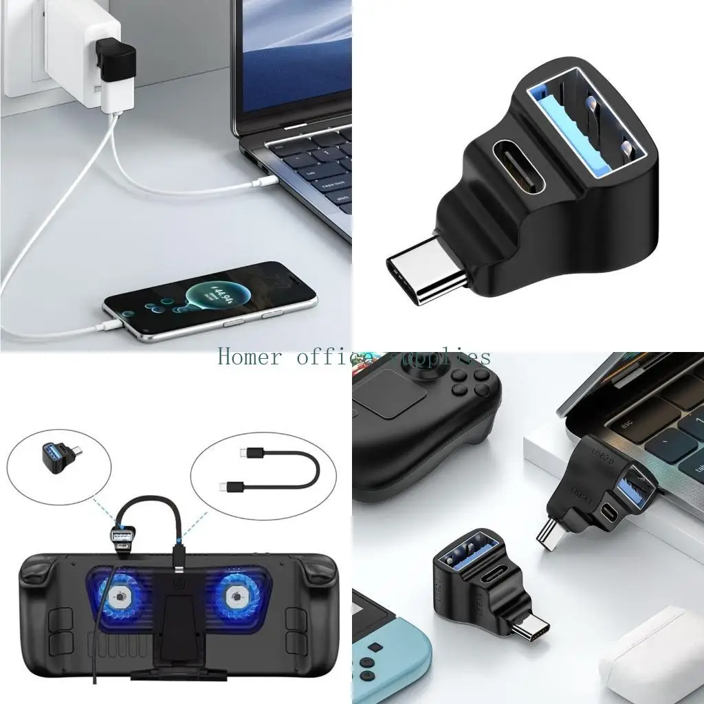 K43B USB C to USB C Adapter Type C Male to USB 2.0 Female Converter Fast Charging Adapter 20Gbps 100W for Laptop Phone