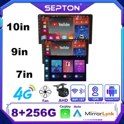 SEPTON Radio de coche Universal 7 9 10 pulgadas Android pantalla táctil estéreo de coche para Hyundai Kia Toyota Volkswagen Nissan Kia Radio de coche