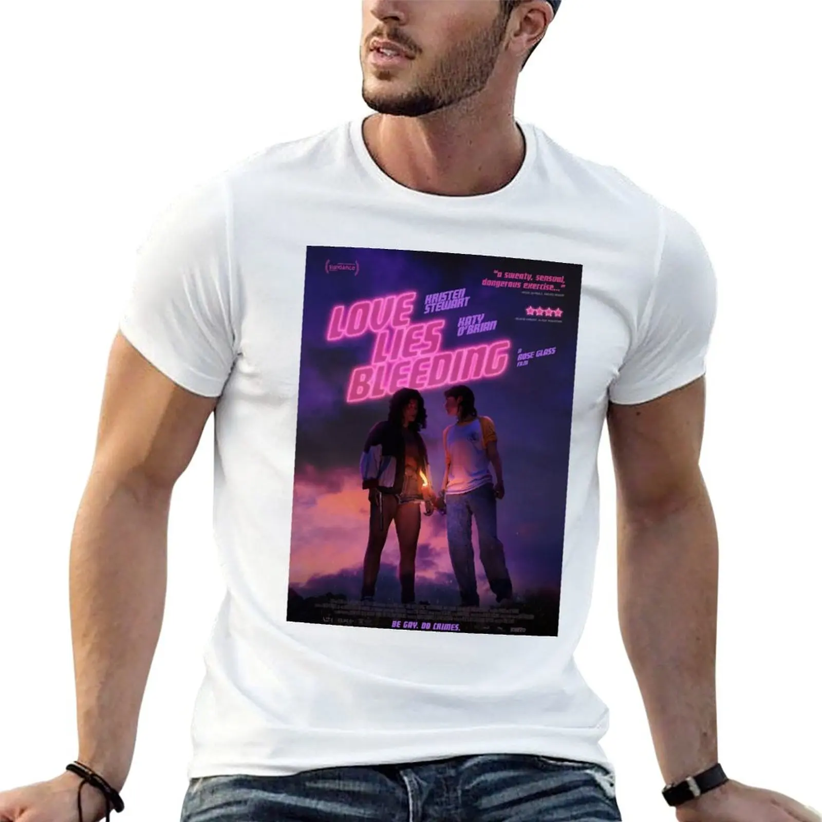 Love Lies Bleeding Poster T-Shirt Casual All Match Short Sleeve T-Shirt