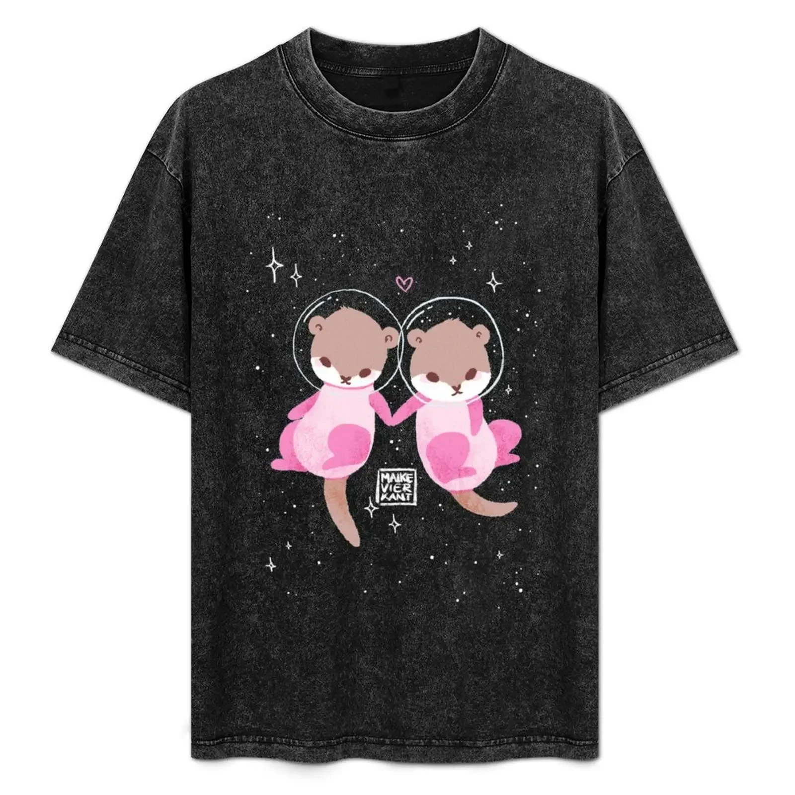 

Space Otters T-Shirt kawaii clothes Funny t-shirts cheap stuff mens t shirts casual stylish