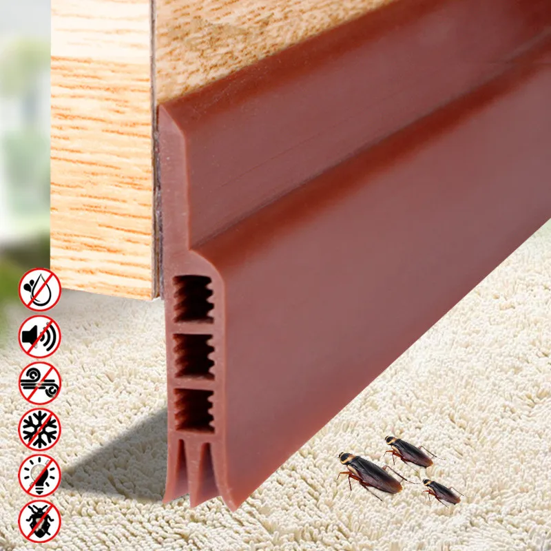 Under Door Draft Stoppers Doors Bottom Weather Stripping Energy Saving Wind Blocker Window Seal Strip Noise Stopper Insulator