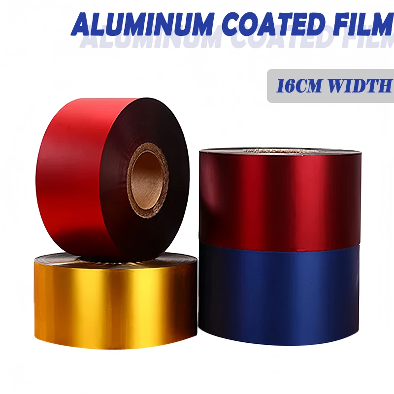 16cm color aluminum plated roll film heat sealed food packaging film automatic packaging machine consumables composite film