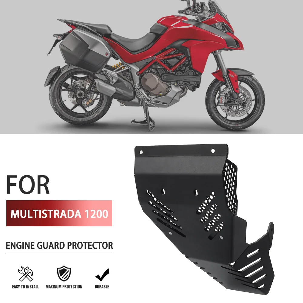 

Motorcycle Front Skid Bash Plate Lower Engine Guards Protector For Ducati Multistrada1200 Multistrada 1200S 1200 S D air 2015-17