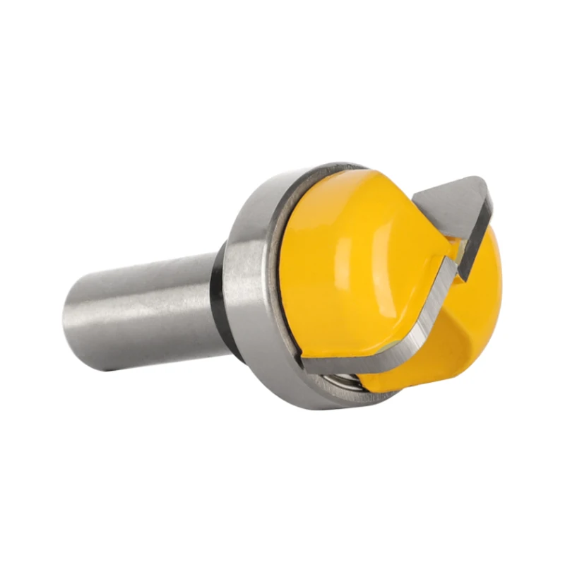 6MM 6.35MM 8MM 12MM 12.7MM Shank Round Nose Bit with Bottom Bearing Router Bit Woodworking Milling Cutter for Wood Bit Face Mill