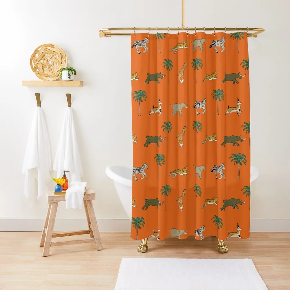

Darjeeling Luggage Shower Curtain Funny Shower Curtain Bath Curtain Bathroom Shower