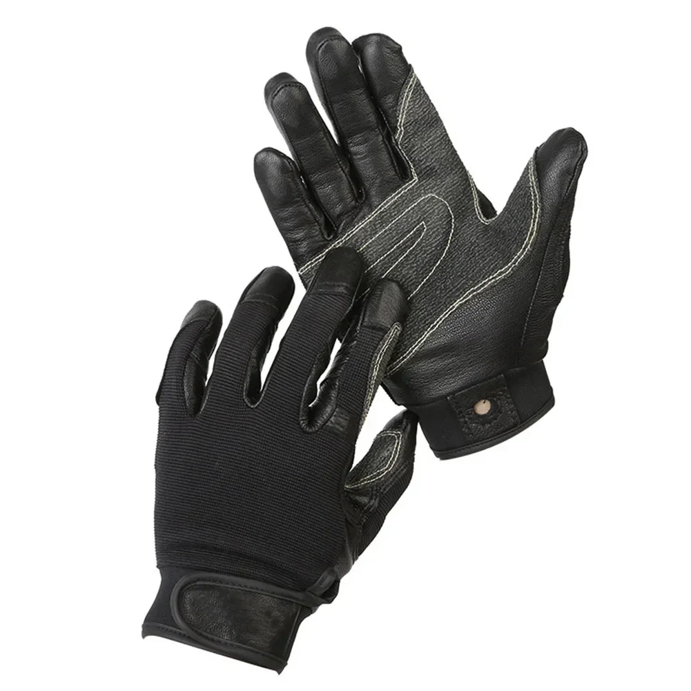 High Performance Climbing Gloves Downhill Gloves Cowhide Full Finger Outdoor Sports Rock Climb Stand Wear And Tear