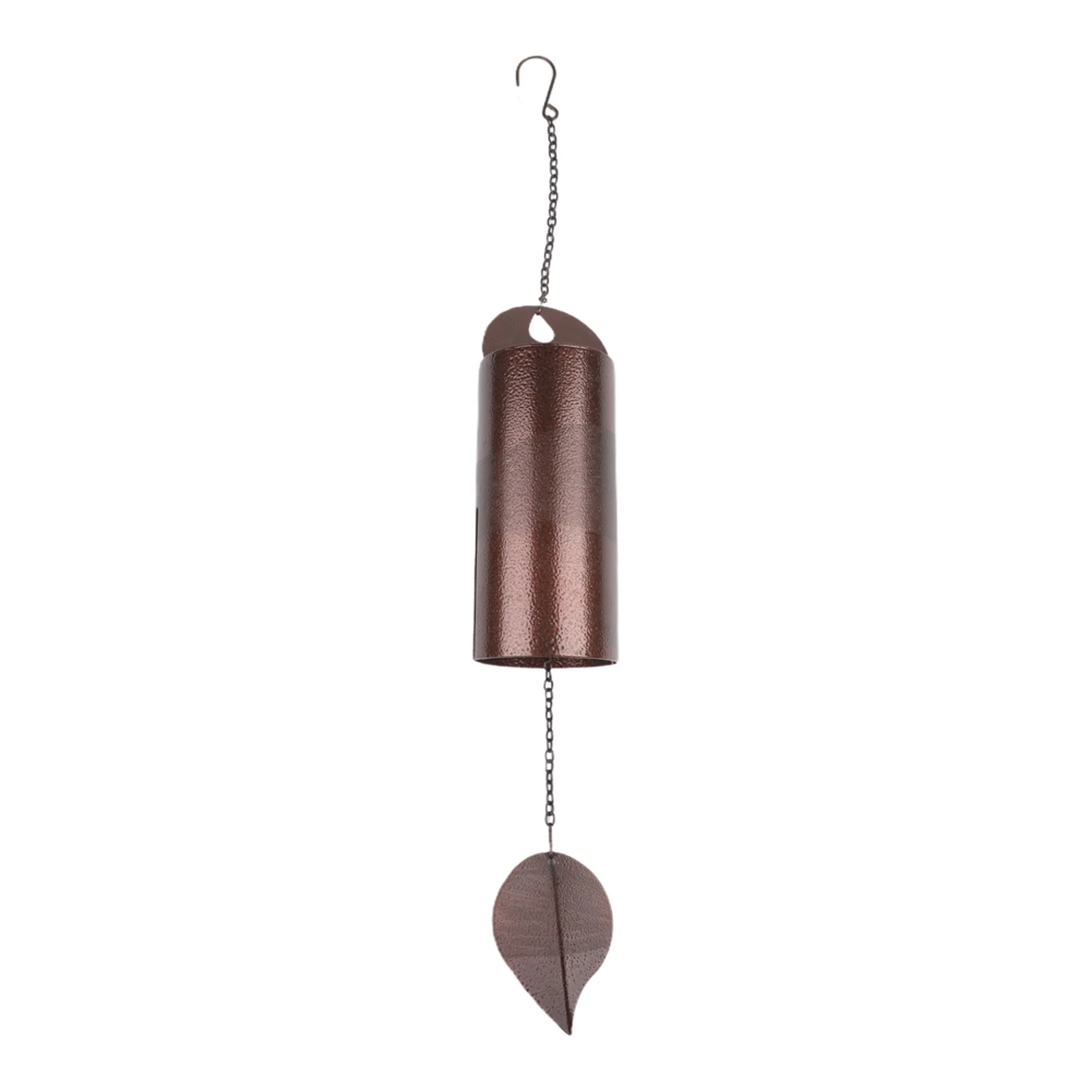 Patio Decor 9*9*25cm Metal Wind Chime Cylindrical Design Easy Installation Elegant Outdoor Piece Garden Decoration