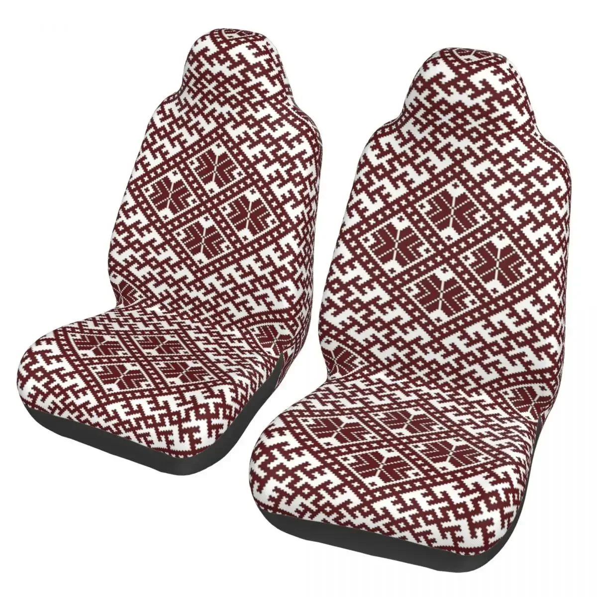 Funda Universal para asiento coche, diseño folclórico nórdico tradicional, impermeable, para viaje, patrón letón, fundas para