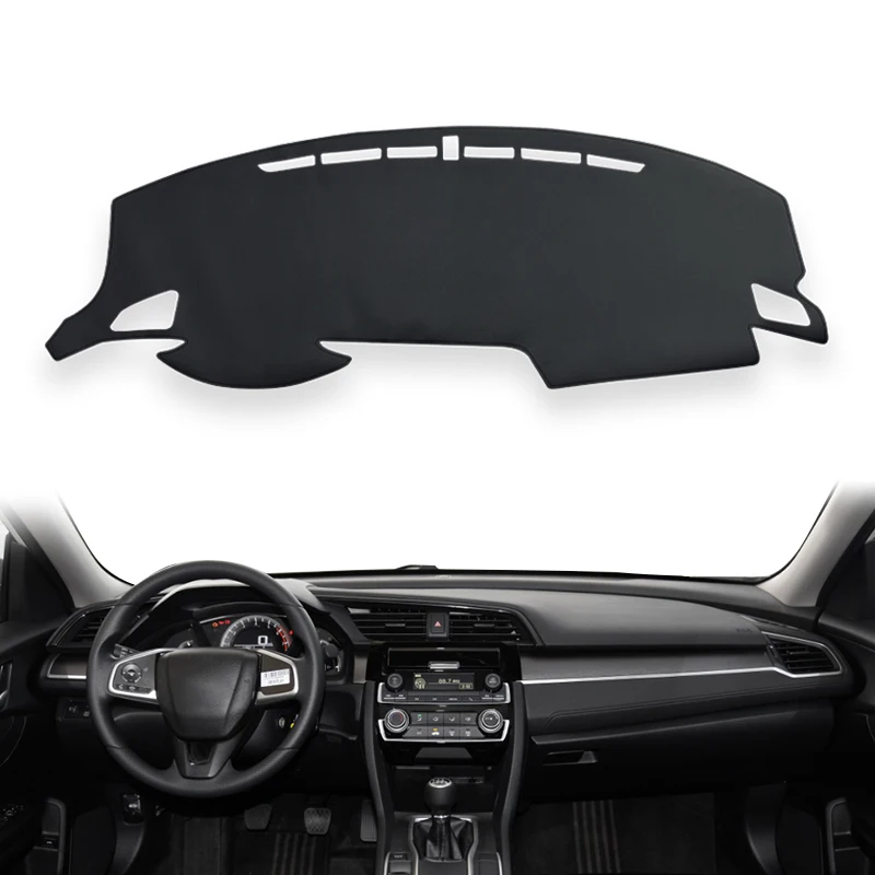 Car Dashboard Cover For Honda Civic 10th 2021 2020 2019 2018 2017 2016 Auto Mats Sun Shade Instrume Panel Accessories Waterproof view 2