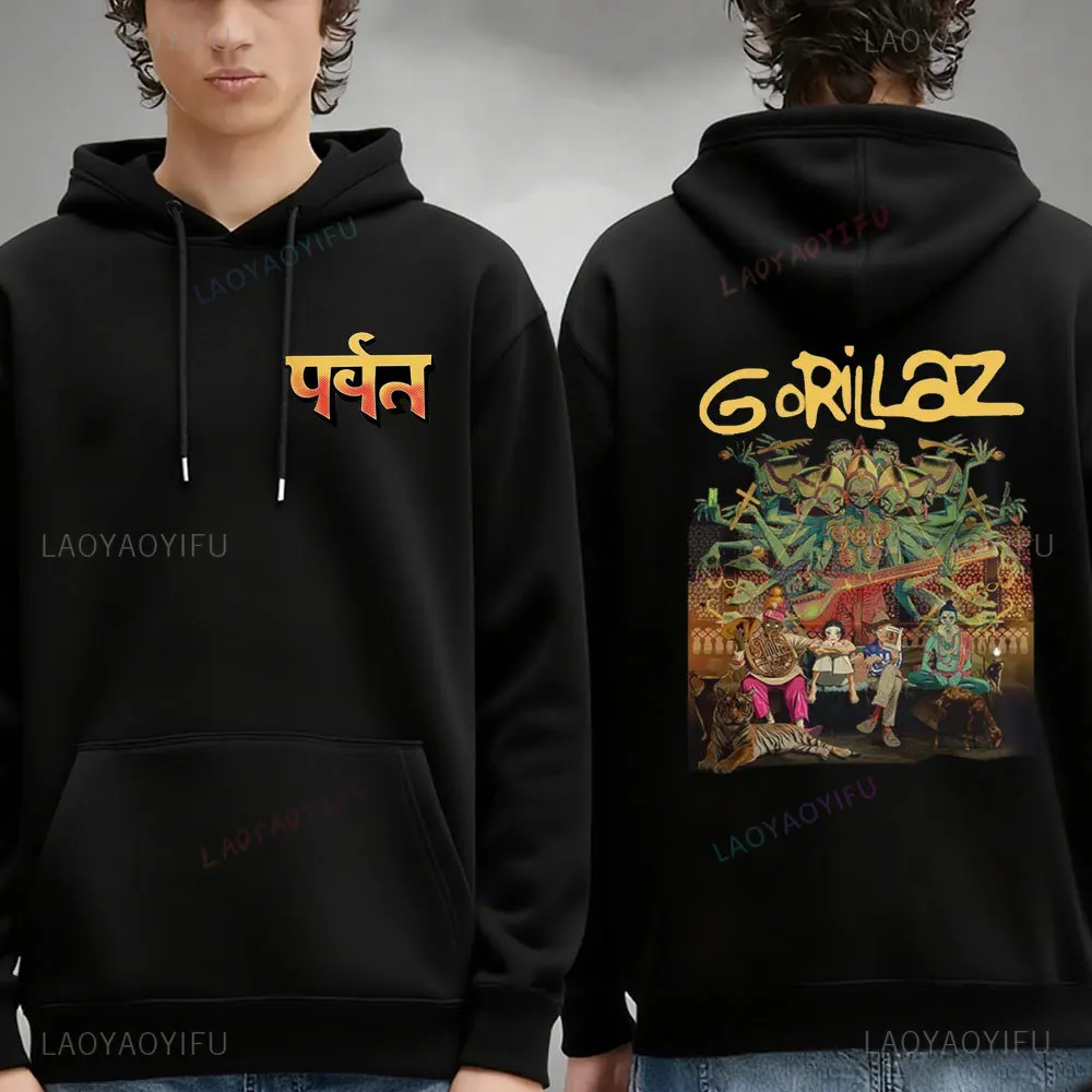 Fashion Gorillaz Rock Band Printed Hoodie  Hoodie Men Streetwear Harajuku Unisex Clothing Pullover New in Hoodies & Sweatshirts
