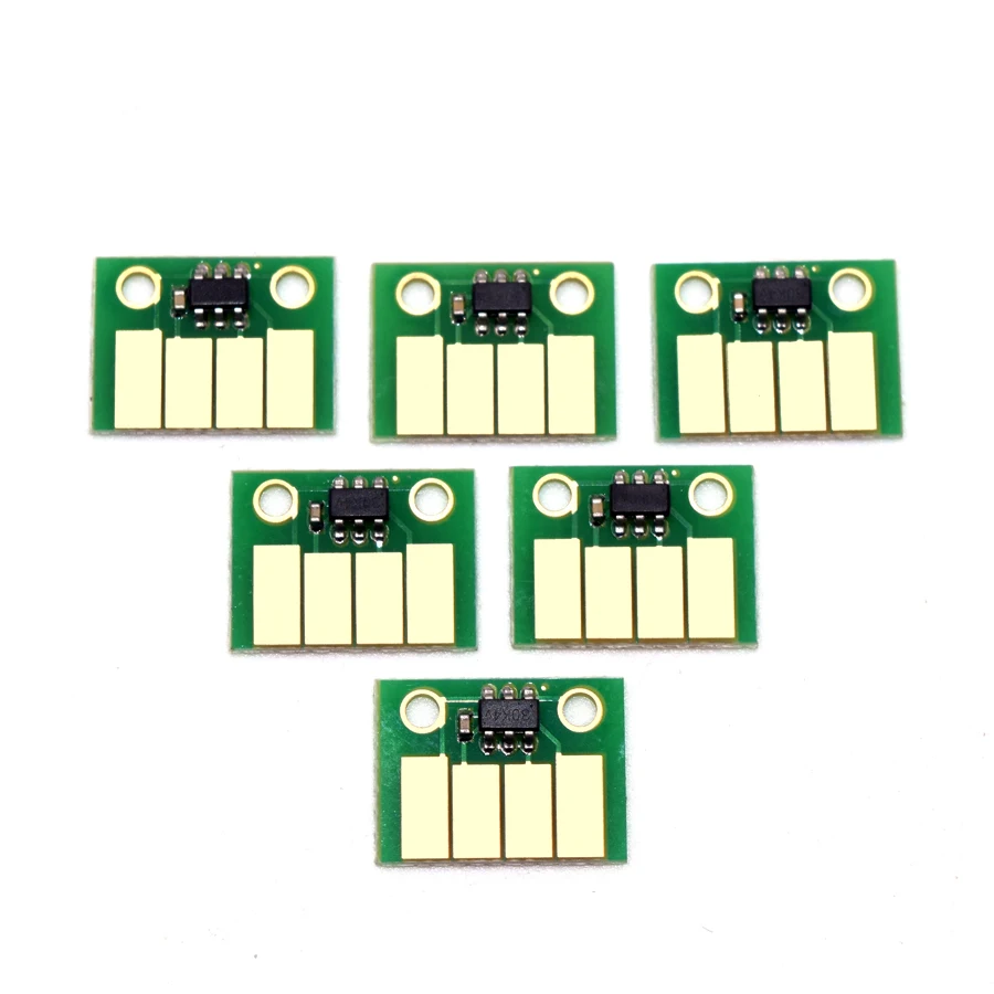 6 unidades para HP72 ARC Chip de cartucho de reinicio automático para HP 72 para HP Designjet T610 T770 T790 T795 T1100 T1120 T1200 T1300 T2300 tracciones