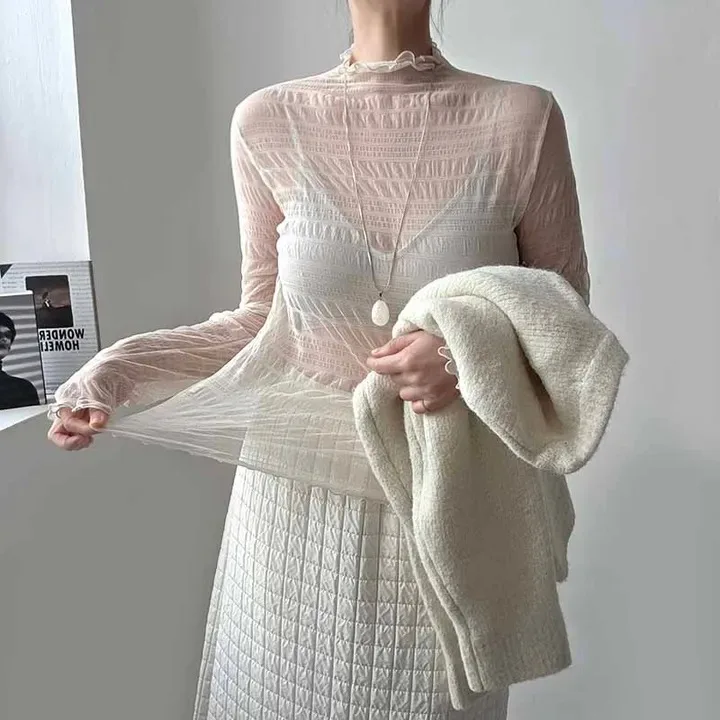 

Весна 2026: Новинка! Мягкое кружевное многослойное женское нижнее белье из тонкого материала, создающее эффект «непрозрачности», в стиле «Нежный ветер» (Me Line)