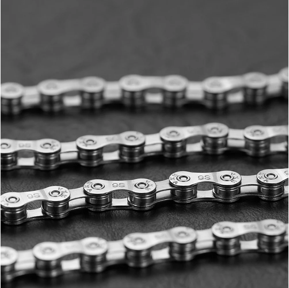 VXM Bicycle Chain 116L 8 9 10  Speed Silver Ultralight Mountain Road Bike Chain For 24/27/30 Variable Speed Chain