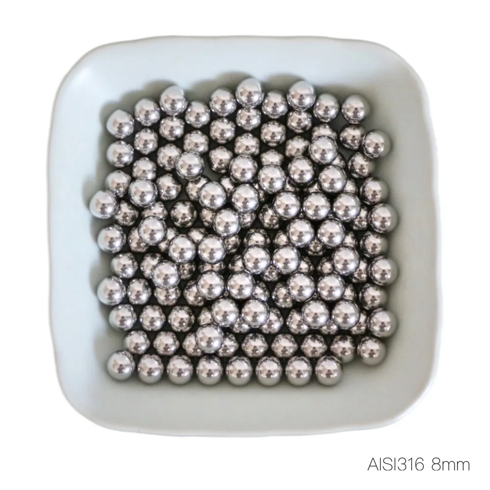 

8mm AISI 316 Stainless Steel Ball G100 Precision Solid Bearing Balls