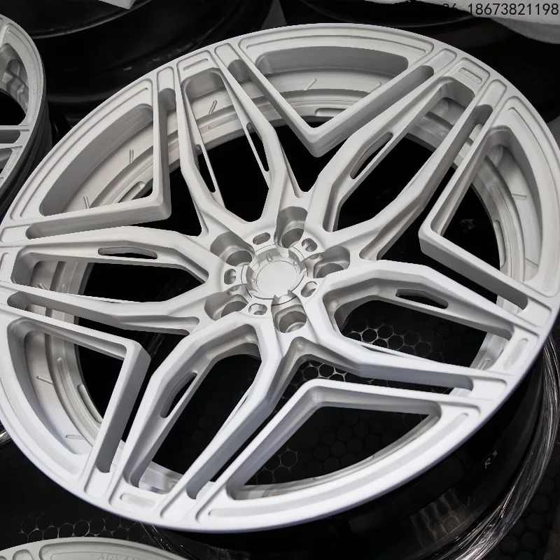 White 18 19 20 Inch 5x112 5x114.3 Passenger Car Forged Wheel For Mazda MX-5 RX-7 For Honda Type R Accord For BMW E60 F10 F15 G05