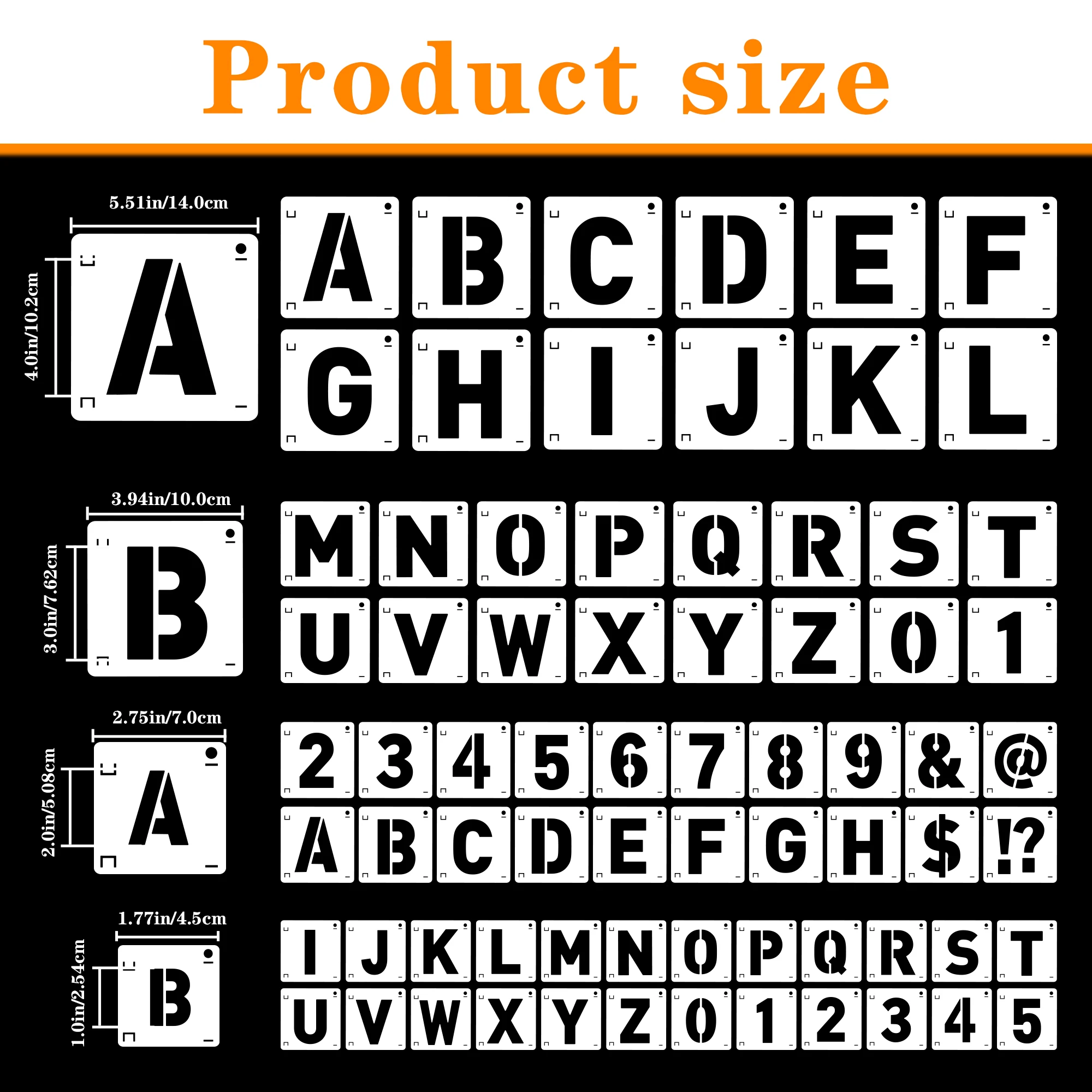 Set di 80 Stencil Riutilizzabi - Photography Font recensione e prezzo