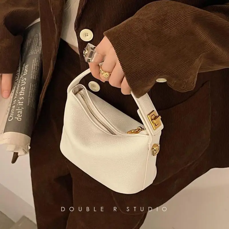 New Casual Women's Bag Fashion Unique Personality Wide Shoulder Strap Crossbody Simple Versatile Texture Ladies Handbag 2023