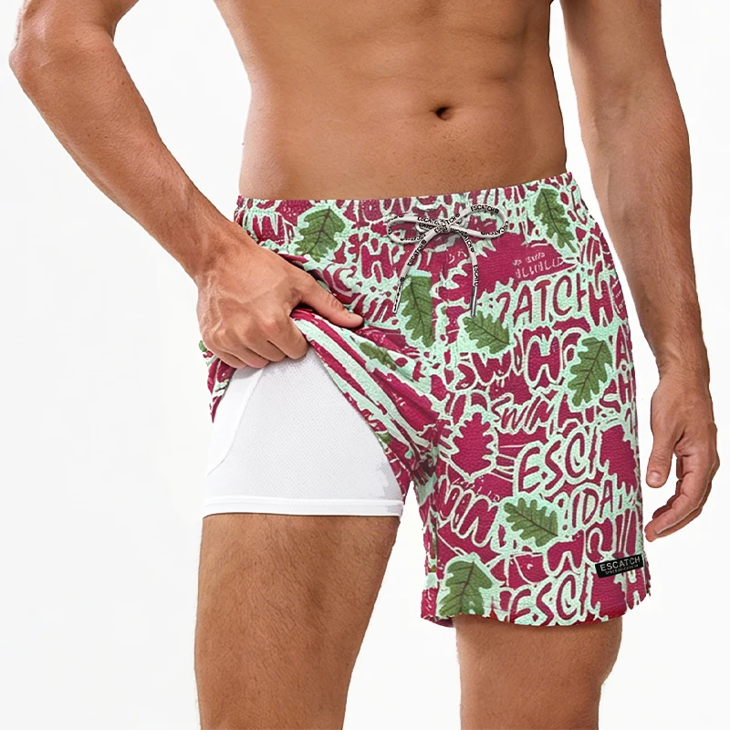 2026 Neuer Stil Herren-Badeshorts - Fitness, Surfen, Strandshorts - Verstellbare Taille Passende Herren-Badehose – Detail 5