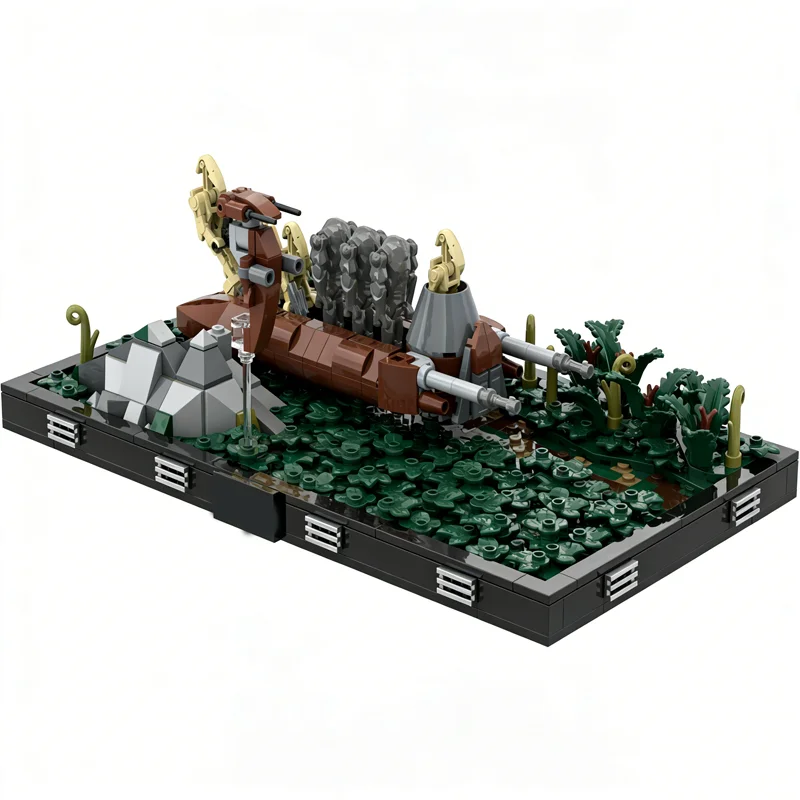 781pcs MOC Droid Battle Pack Diorama Star Model Building Blocks Christmas Gift Architecture DIY Toy Creative Idea Education Kids