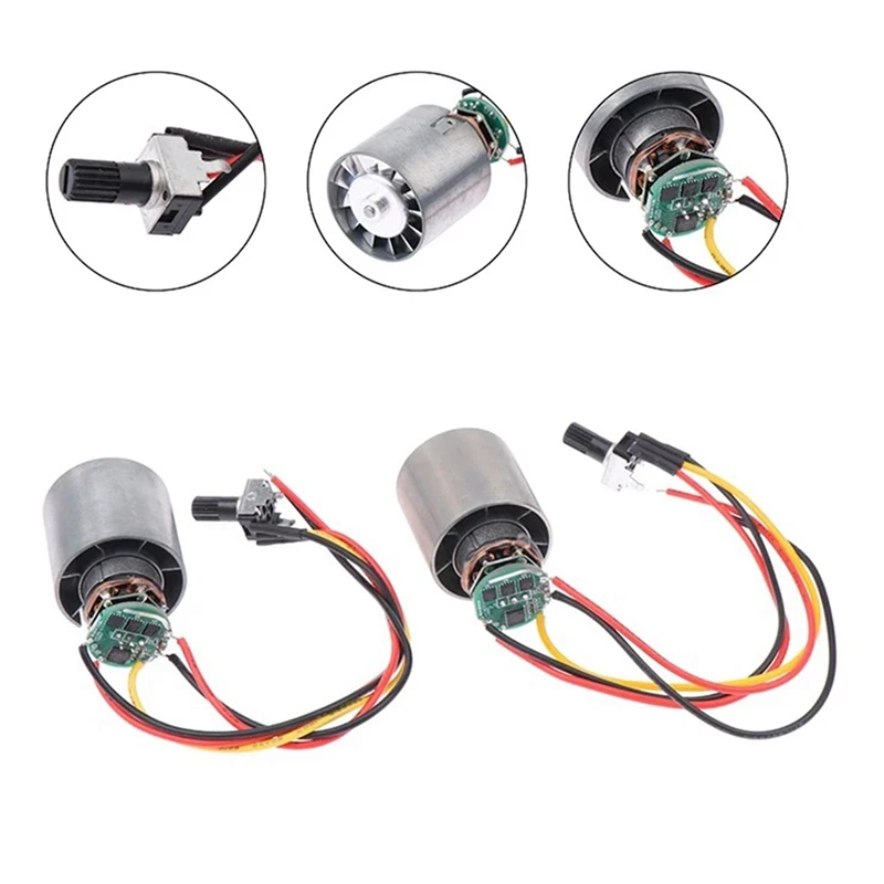 Low-Voltage Brushless Culvert Fan 5A 100,000 Rpm High-Speed Motor Miniature Hair Dryer Drive Motor DC 9-12V Easy To Use