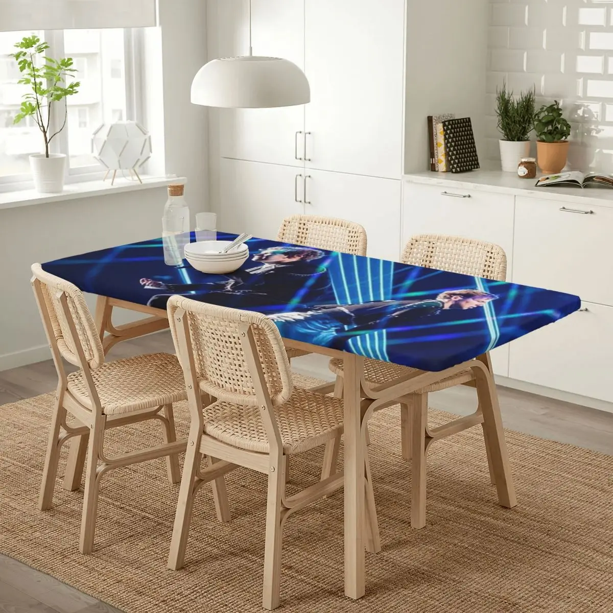 Marcus And Martinus Sweden Norway Eurovision Rectangular Tablecloth Table Cover for Festival Party Decorations Table Cloth