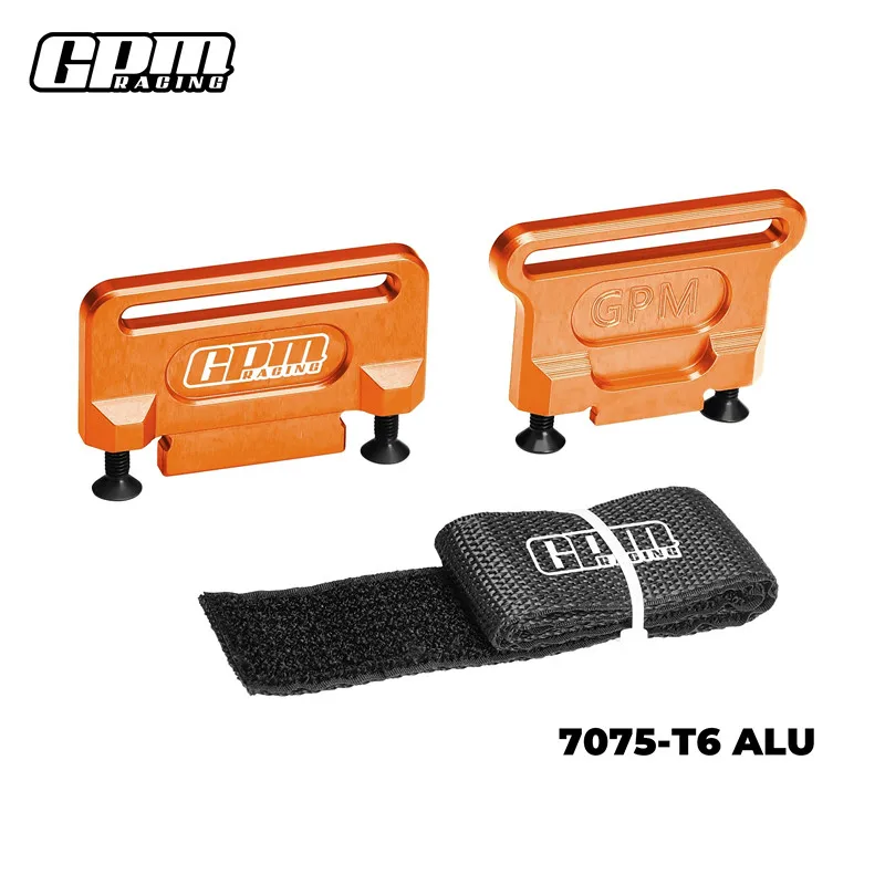 GPM 7075 Alu Retainer แบตเตอรี่ Hold-Down สําหรับ TRAXXAS Jato Slash LOW-CG Ford Fiesta ST 7426 7426X
