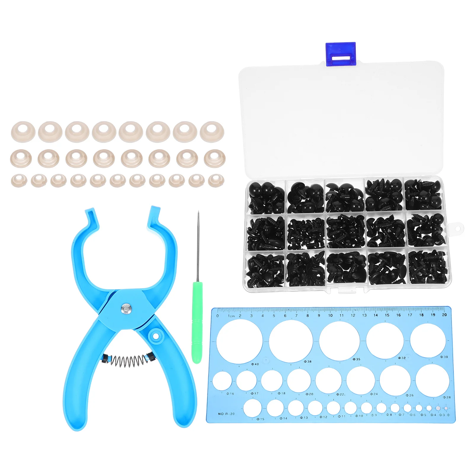 

1Set Safety Eye Tool Professional Quality for Accurate Safety Eyes Placement Crochet Amigurumi Crafts Toy Eyes