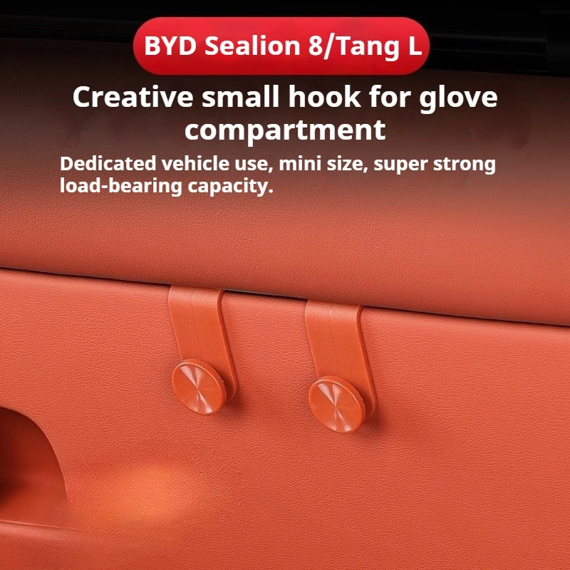 

Fit For BYD Sealion 8 Tang L Dmi/P EV Car Hook Glove Box Clip-On Multi-Functional Seat Storage Hook EV Organizer Interior
