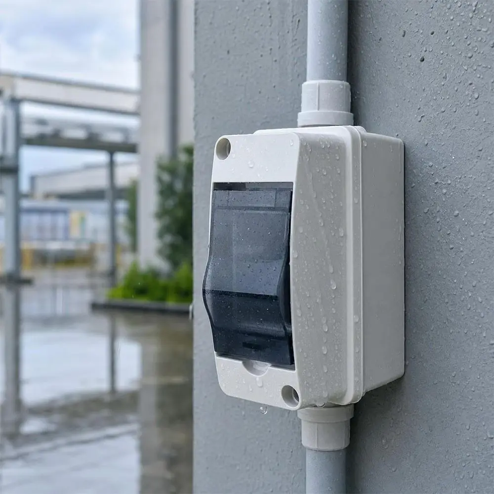 2/3/5/6/8/WAY Electrical Distribution Box HT Series Transparent Hinged Cover Circuit Breaker Enclosure Internal Mounting Rail