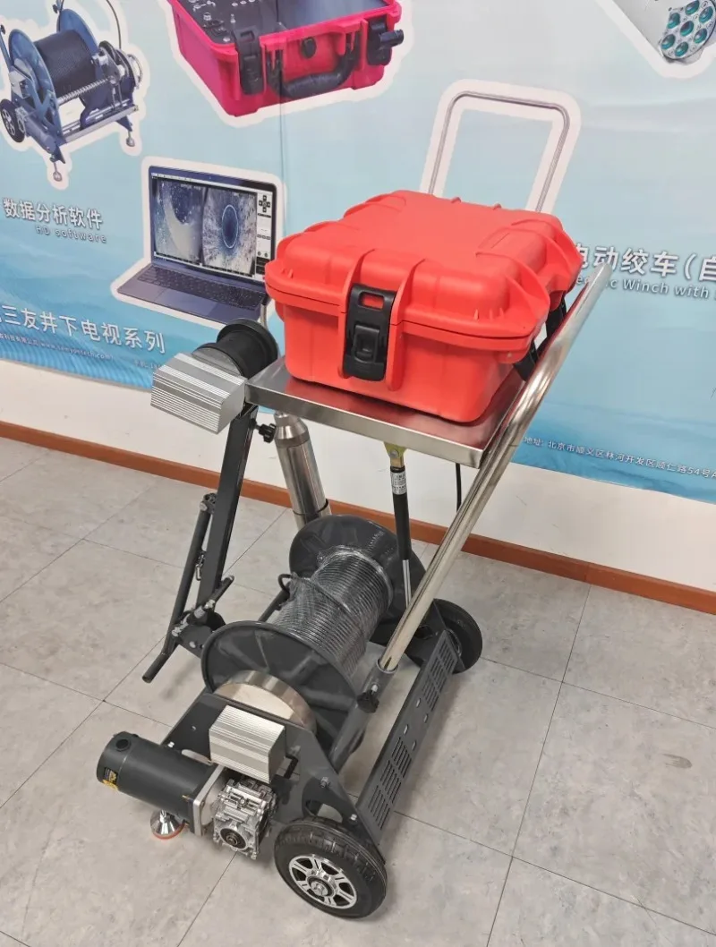 Caméra de forage d'inspection de puits d'eau souterraine de 100 m