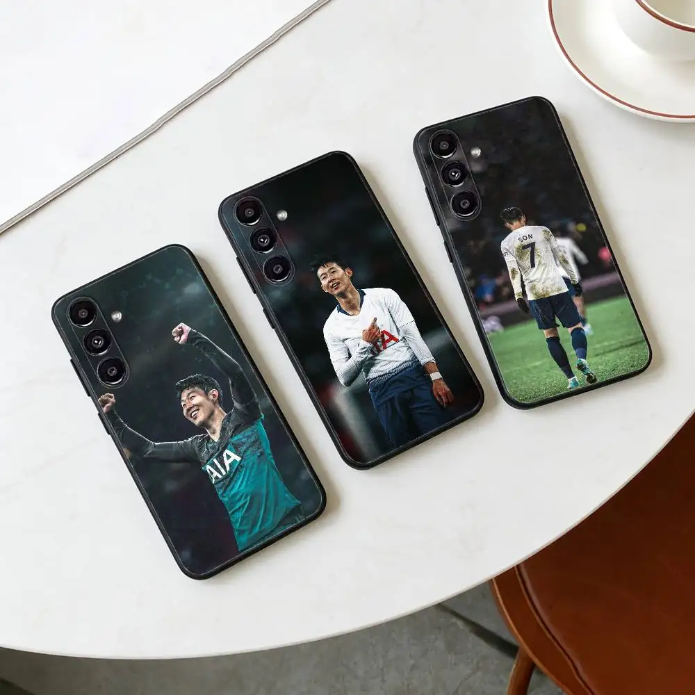 Football S-Son H-Heung-minS Phone Case For Samsung Galaxy A13,21s,22,31,32,52,53,71,72,73,Soft Black Cover