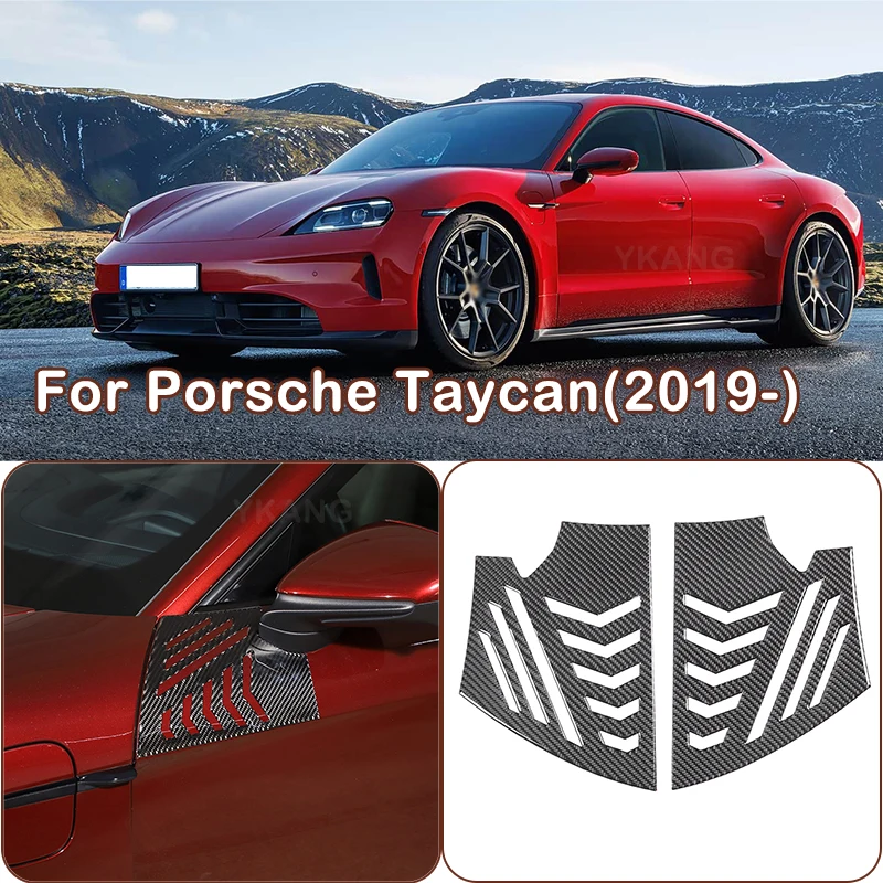 for-porsche-taycan-2019-2024-soft-carbon-fibre-car-front-side-fender-cover-panel-trim-decorative-sticker-car-exterior-accessorie