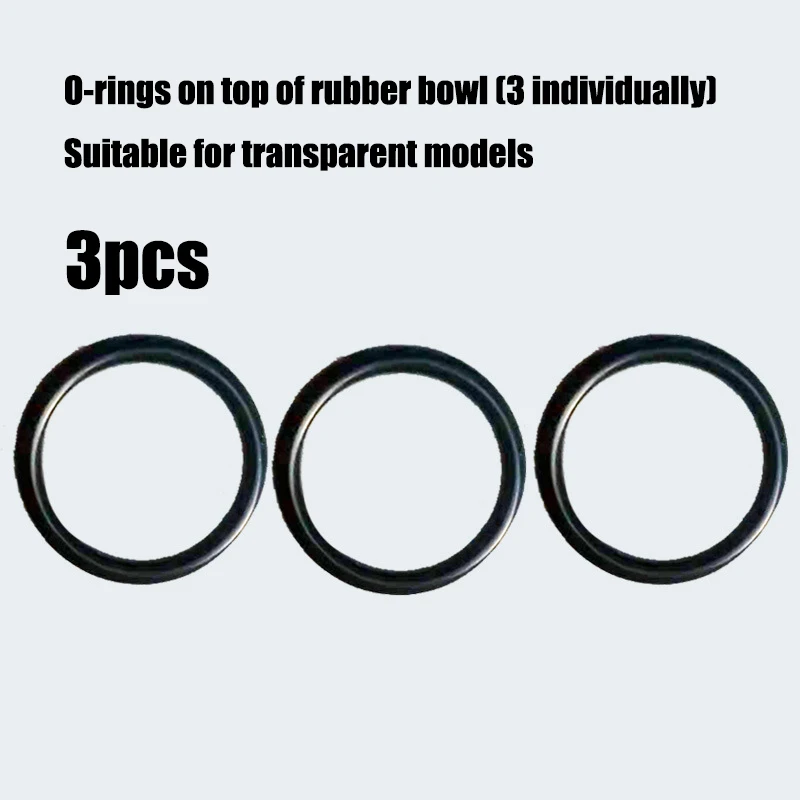 Wearing Parts 56/60 Grease Gun Leather Bowl Middle Rubber Ring Transparent Portable Style Grease Gun O-ring Set