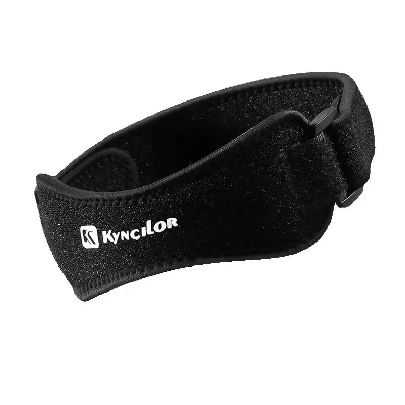 1 Piece Knee Patellar Tendon Knee Support Strape Brace Adjustable Shock Absorption Compression Knee Pad Sleeve for Basketball