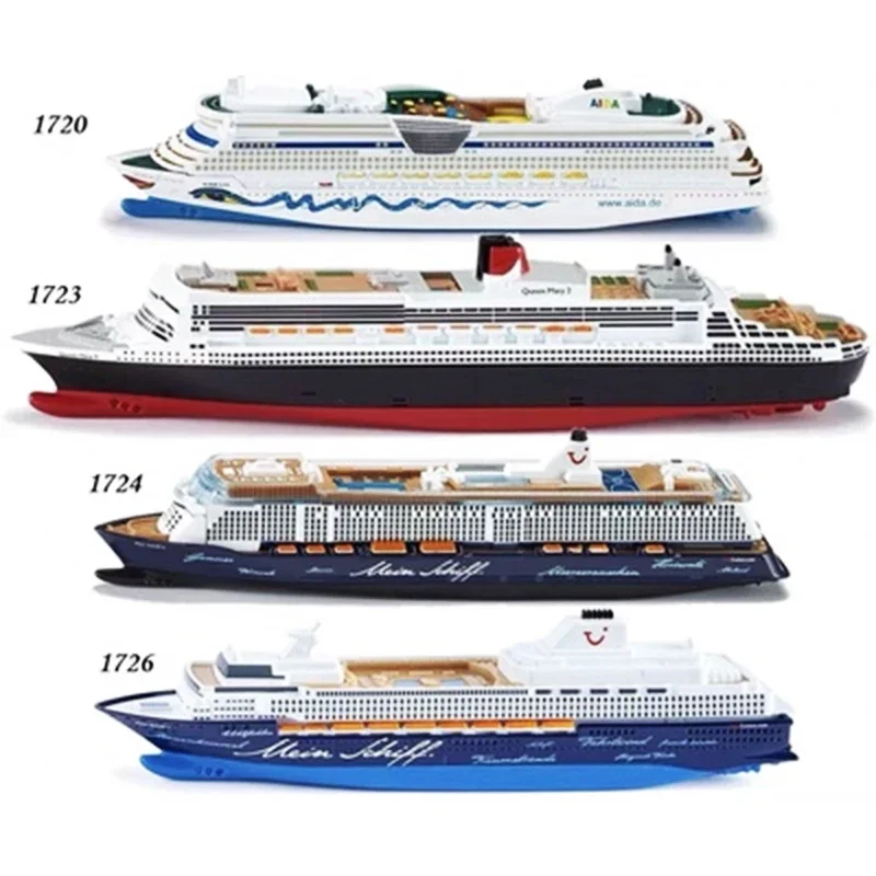 Simulation Alloy Ship Model Queen Mary Aida Cruise Ship Meshiv 3 Cruise Ship Speedboat Model Toy Ornaments Gift Collection