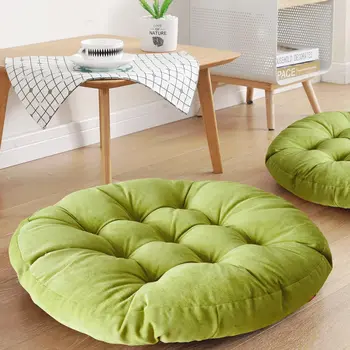 Round Tufted Floor Seating Cushion 1