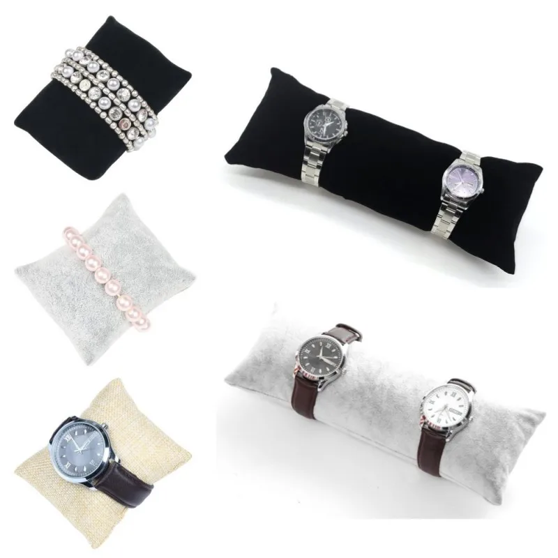 Thickened Velvet Small Pillow Jewelry Velvet Pillow Linen Organizer Bracelet Case Watch Display Cushioning Pressure Resistance