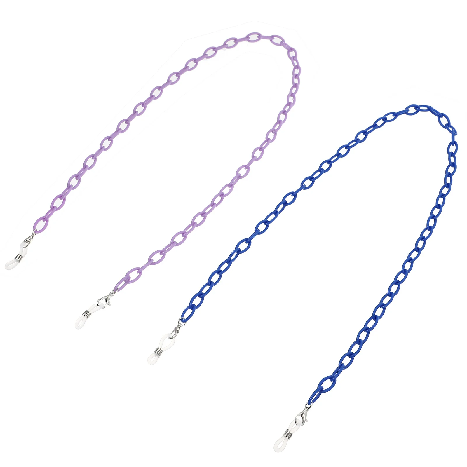 

2Pcs Anti Slip Glasses Mask Chains Creative Durable Lightweight Acrylic Multifunction Hanging Straps Anti Lost Mask Chains