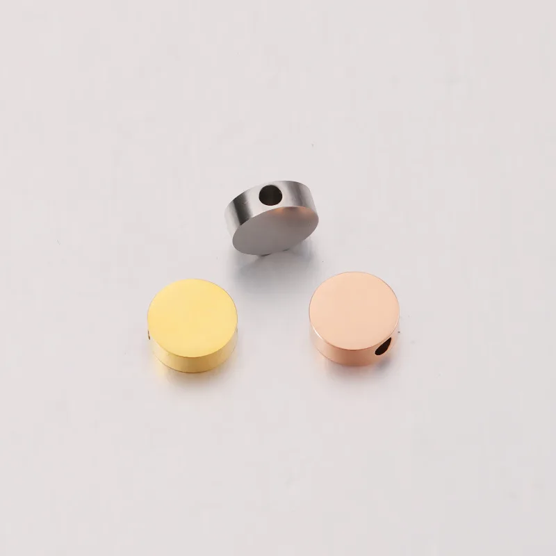 

10pcs/Lot 316L Stainless Steel Mirror Polish Round 2mm Hole Beads for Jewelry Making DIY Bracelet Accessories Gift