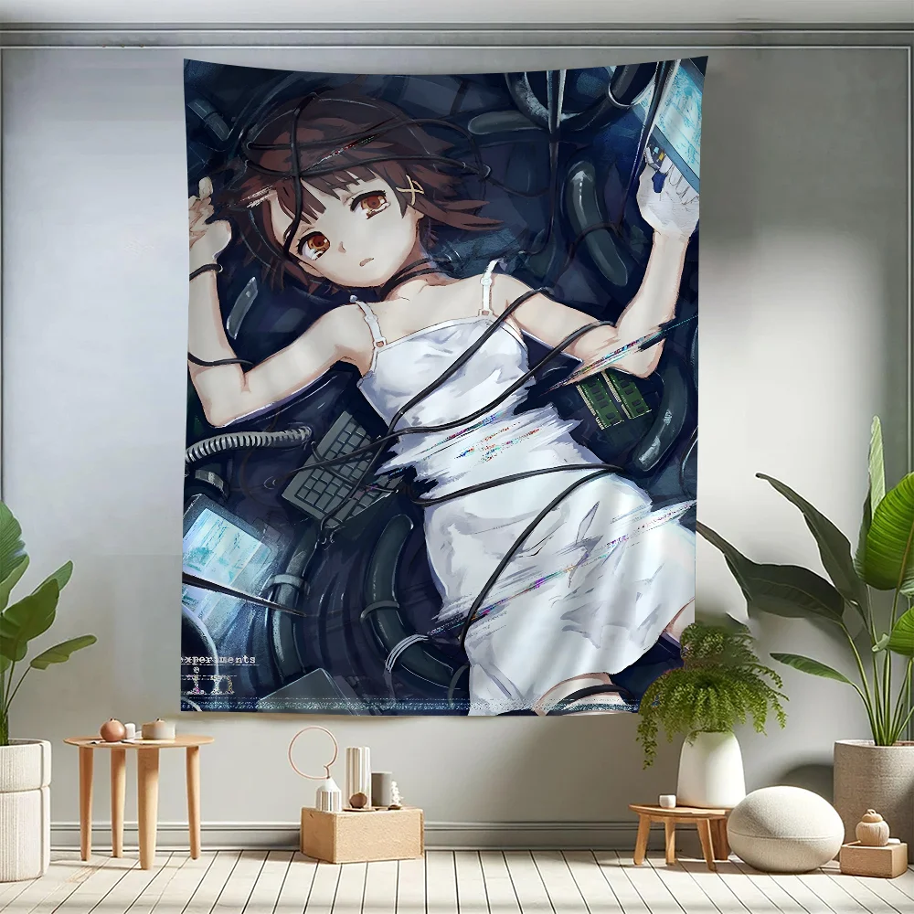 Serial Experiments Lain Anime Movie DIY Wall Tapestry Art Science Fiction Room Home Decor Wall Art Decor