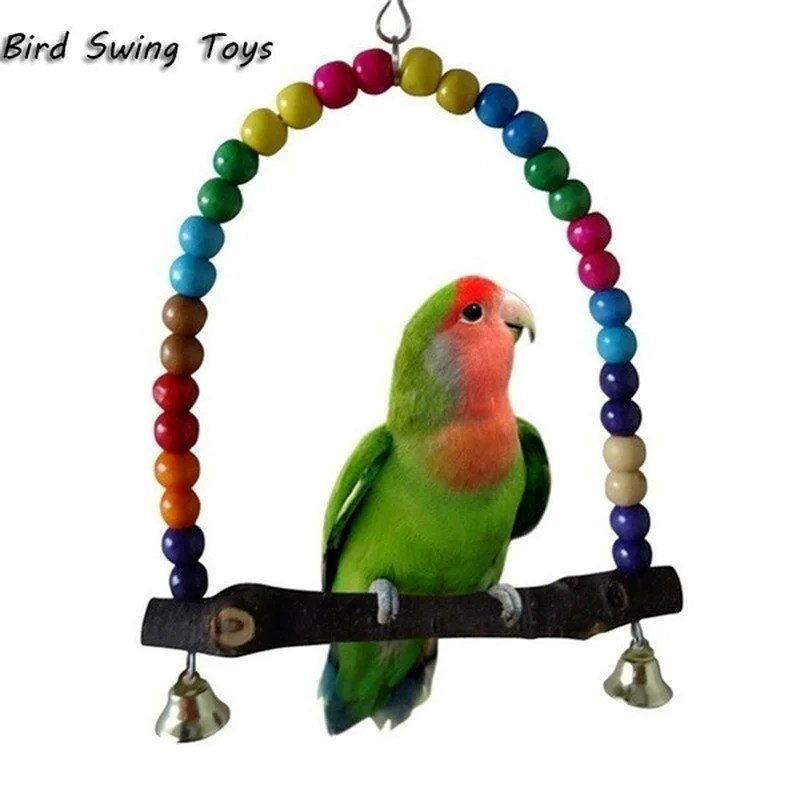 Parrot wooden swing stand